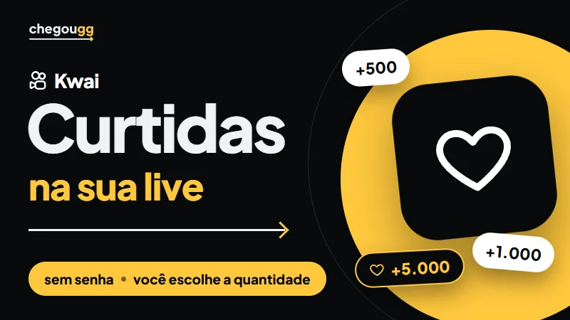 Curtidas na live Kwai