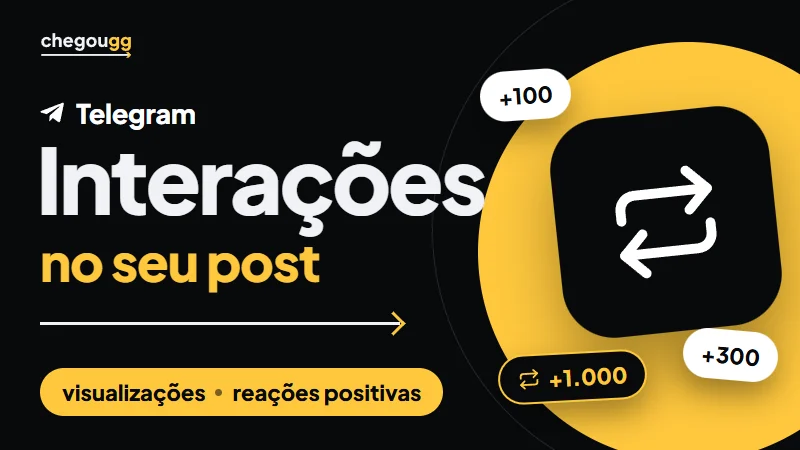 Interações no post Telegram